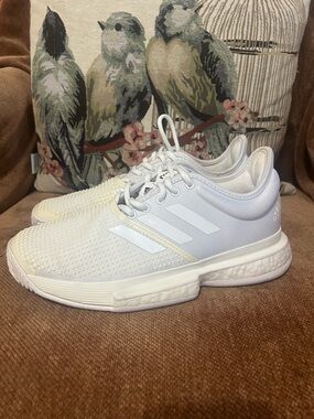 adidas White with Boost-Style Midsole Sz 7.5